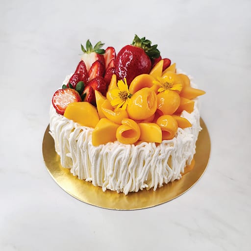 Strawberry & Mango vanilla cake (1/2 pound)
